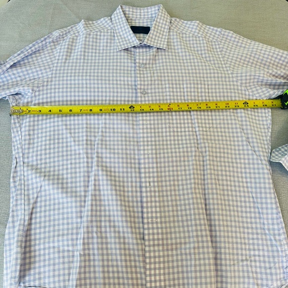 David Donahue Colorful Plaid Long Sleeve Button Up Dress Shirt Size XL. - Picture 6 of 10